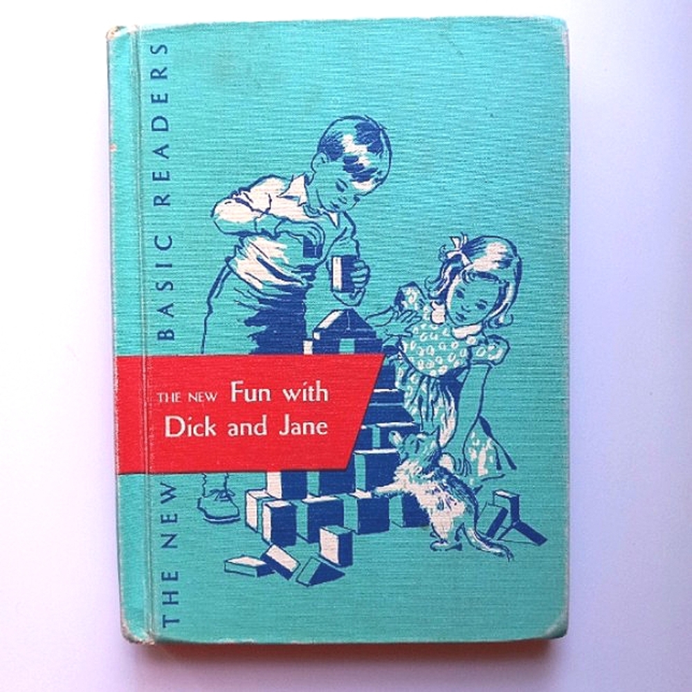 The New Fun with Dick and Jane 1951 1st grade reader- learn how to read, vintage